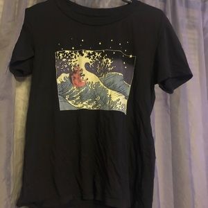 Pacsun Black Wave T-Shirt